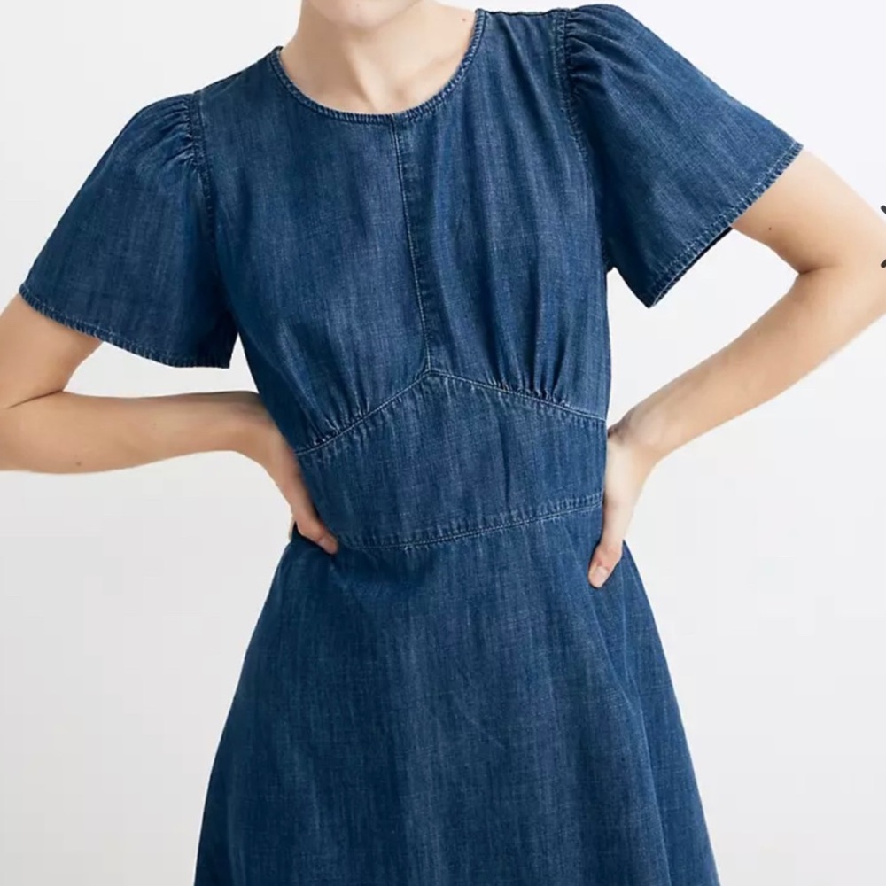 Madewell Denim Fit-and-Flare Dress